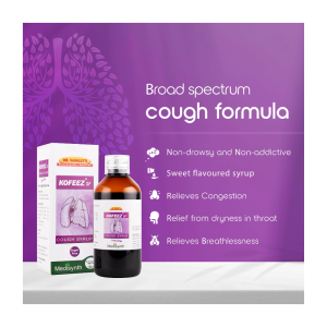 Kofeez SF Cough Syrup | Sugar-Free Homoeopathic Remedy for All types of Cough, and Throat irritation Relief