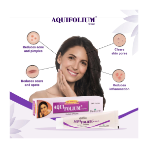 Aquifolium Cream (Combo Pack of 2 – 20g Each) | Homeopathic Treatment for Acne, Blackheads, and Pimple Scars